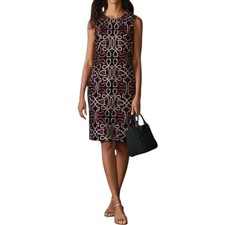 J. McLaughlin Women's Freja Shift Dress Neo Beltmore Embroidery Size 8