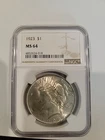 1923-P Peace Dollar NGC MS64 $1 Silver