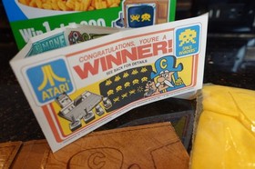 Vintage Atari 2600 Cap'n Crunch Computer Video Game Console PRIZE WINNING TICKET