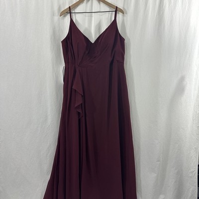 princess polly baby blue dress Azazie Kyedae Cabernet Bridesmaid Formal Long Maxi Dress Womens Size A20  Fall