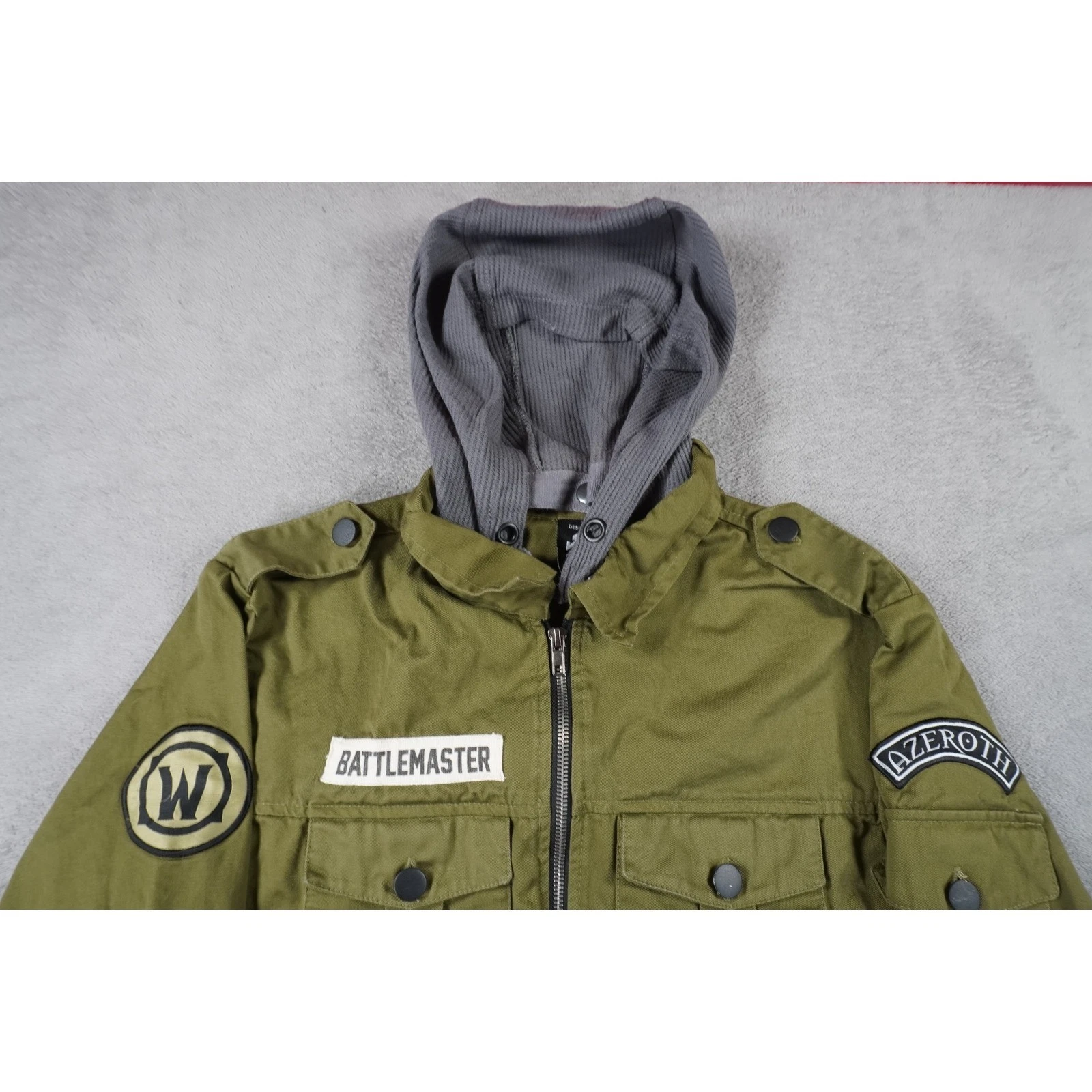 World of Warcraft Battlemaster Jacket Men S Olive Military JINX Blizzard Azeroth - product detail image 5