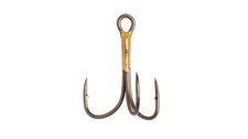 Eagal Claw Lazer-Sharp 2X Treble Hook Reg Shank Curved Point Bronze