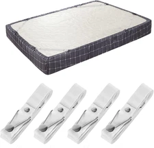 4 Piece Bed Sheet Holder Straps Clips Adjustable Fitted Sheet Fastener Set New