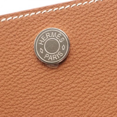 HERMES Perspective Cavalier 21 Shoulder Bag Togo leather Brown