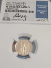 2021 W Eagle Gold $5 Family of Eagles T-1 NGC PF70 Ultra Cameo Signed Edmund Moy