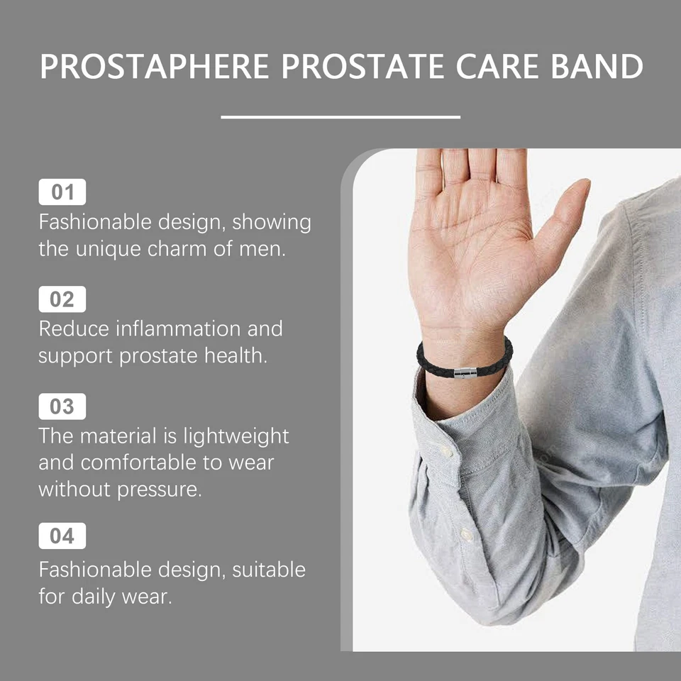 Prostate Care Bracelet Men's Energy Healing Wellness Therapy Adjustable Design - Image 2 of 4