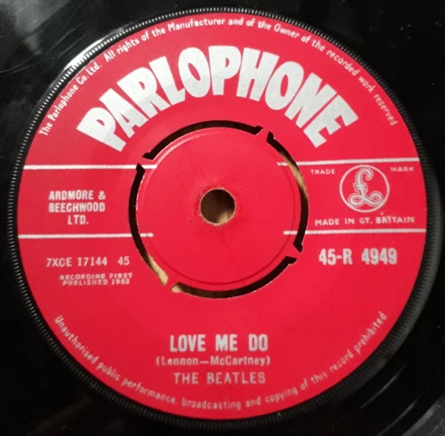 THE BEATLES Love Me Do 7" Red Parlophone Label MP ZT 1 RR/RG