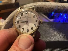 BALL Official RR Standard White Dial 10k Gf Men's Watch - 1604B 21 Jewel