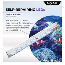 Aquael Leddy Slim 32W Actinic 30"-42" Aquarium Lamp New White