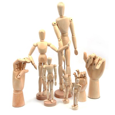 Holzmodell Mensch Figur Dekoration Mannequin Drehbar Handwerk Kunst