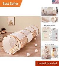 Tunnel Toys for Toddlers, 69" x 18" Baby Tunnel Crawl Indoor, Play Tunnel for...