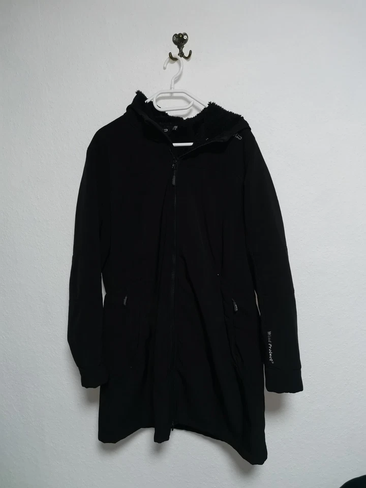 CMP Damen Softshelljacke Winterjacke Jacke Mantel Mit Kapuze Gr.44/L Wie Neu - Bild 2 von 4