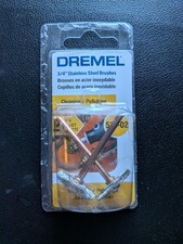 Authentic OEM Dremel #535-02, 3/4" Steel Brushes, 2 Pack NEW - Made in USA