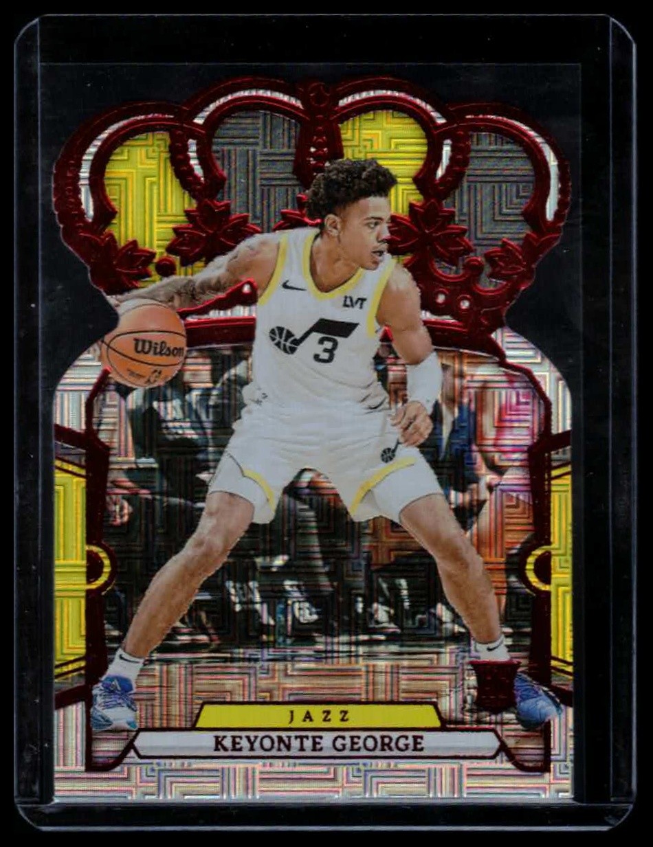 2023-24 Panini Crown Royale #92 Keyonte George International Red