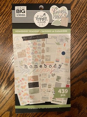 The Happy Planner Homebody Seasons Sticker Sheet Pad 439 Pcs My Big Ideas New