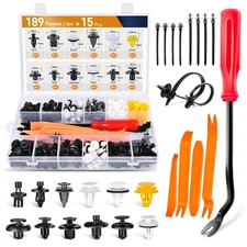 GOOACC 189PCS Bumper Retainer Clips Car Plastic Rivets Fasteners Push Retaine...
