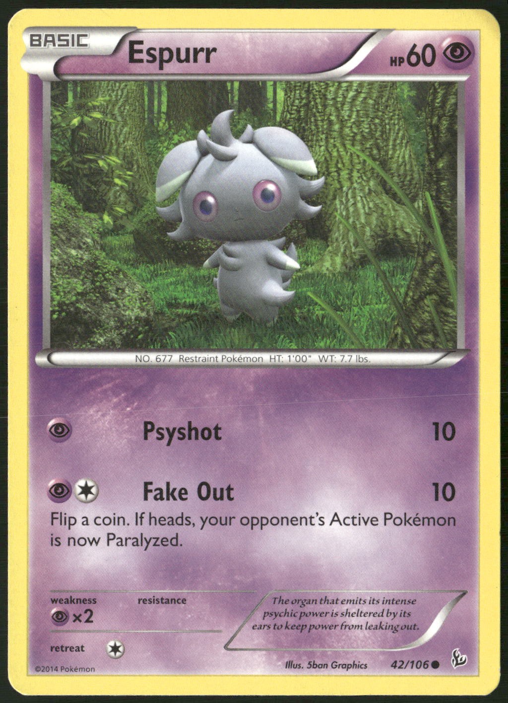 Espurr 42/106 XY - Flashfire LP