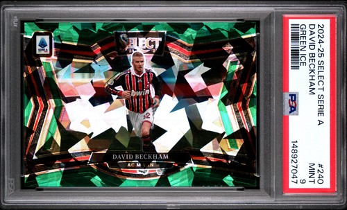 2024 Select Field Level Green Ice Prizm David Beckham PSA 9 POP1 (HIGHEST) SB6