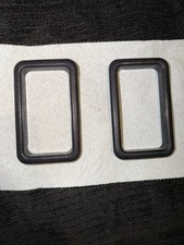1975-1993 Volvo 240 244 245 Black Interior Door Handle Trim Bezel Pair Read Oem 1975-1993 Volvo 240 244 245 Black Interior Door Handle Trim Bezel Pair Read Oem