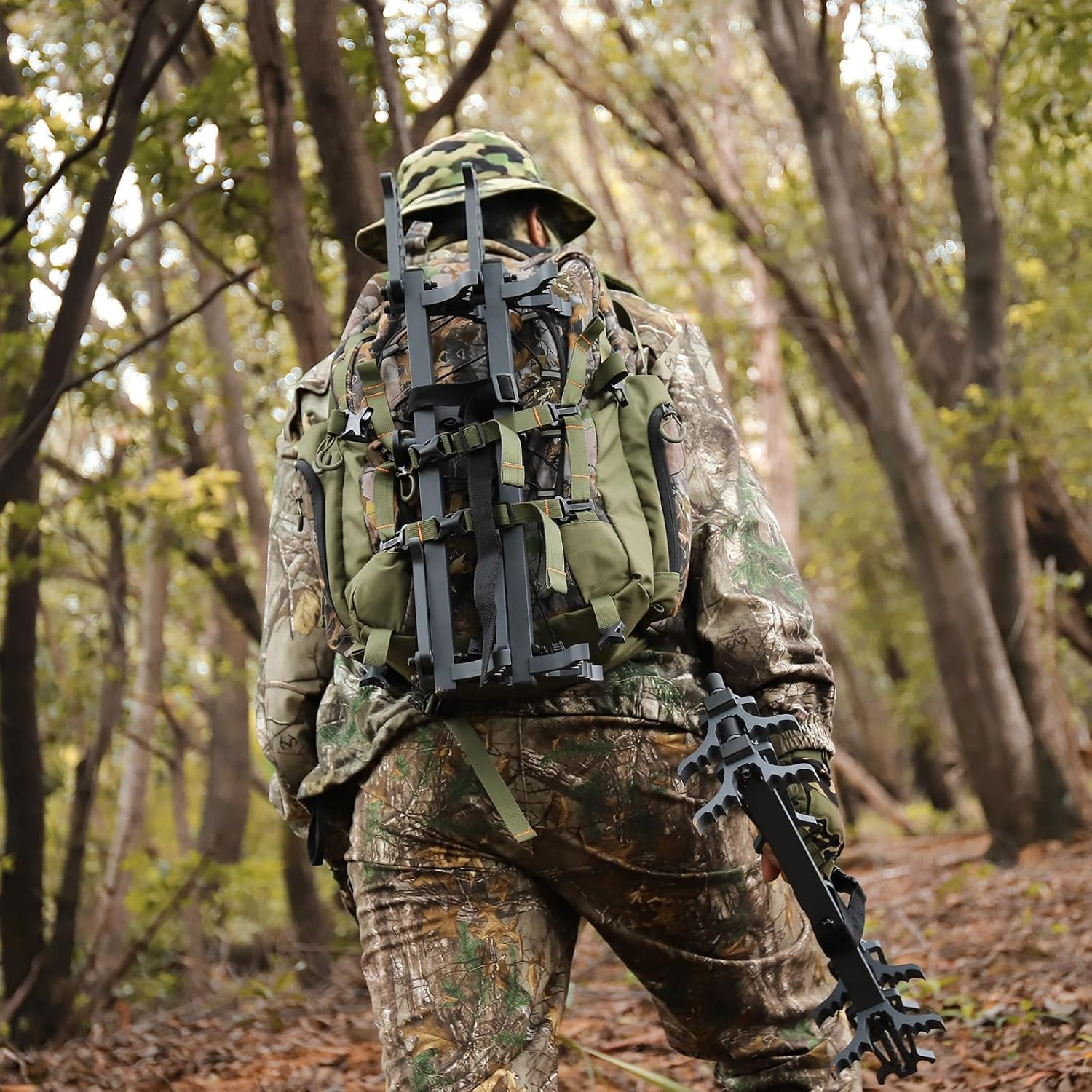 Climbing Sticks 4 Pack, Non-Slip Foldable Steps Tree Climbing Sticks for Hunting