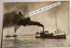 1889 J.C. FORD 175’ GREAT LAKES STEAM LUMBER BARGE PACKAGE FREIGHTER RARE PHOTO — photo 1