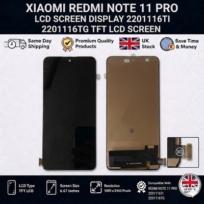 Xiaomi Redmi Note 11 PRO LCD Bildschirm Display Touch 2201116TI 2201116TG TFT LCD
