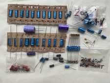 100g JOB-LOT of Vintage Electrolytic Capacitors/various values/shapes and sizes