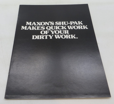 1970's MAXON SHU-PAK GARBAGE TRUCK Vintage Dealer Sales Brochure reference