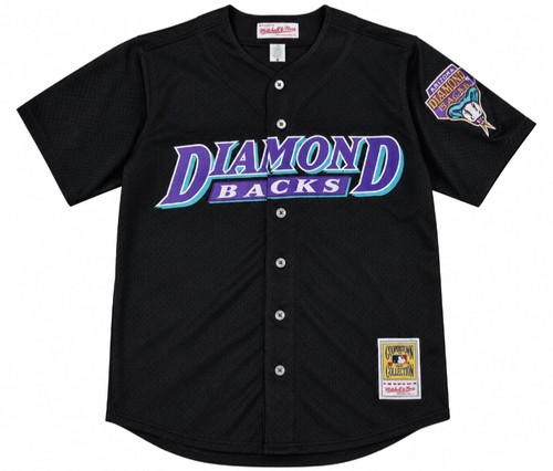 Randy Johnson 2001 Arizona Diamondbacks Men's World Series Black Jersey *NEW*