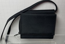 New Small Purse Wallet Black Crossbody With Tags