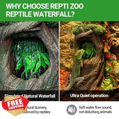 REPTI ZOO Reptile Waterfall Fountain Dispenser
