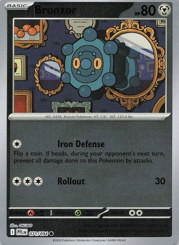 Bronzor Common ME02: Phantasmal Flames 071/094 NM