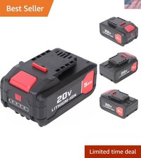 20V 5Ah Lithium-Ion Replacement Battery for Bauer Power Tools - Fuel Gauge