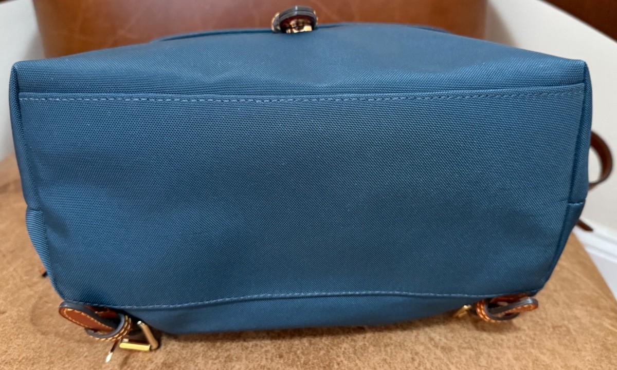 Dooney & Bourke Nylon Flap Backpack Navy | eBay display picture 1