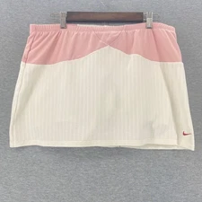 Nike Dri-FIT Tennis Golf Pickleball Skort Pink White Athletic Women's L