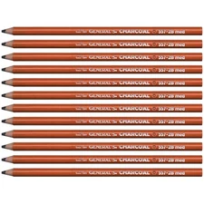 General's Charcoal Pencils 2B 12-Count Package