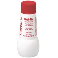 Carter's  Neat-Flo Stamp Pad Inker, 2 oz, Red