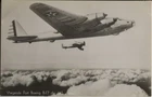 Postcard 1451 - Aircraft/Aviation Real Photo Boeing B-17 Flying Fortress US Army