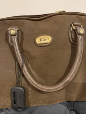 Fiore Holdall Duffle Bag Brown Leather with Lock & Key Great Condition
