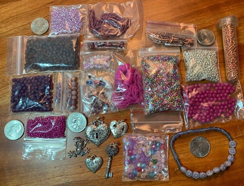 Huge Assortment of Beads & Charms For Jewelry Crafting