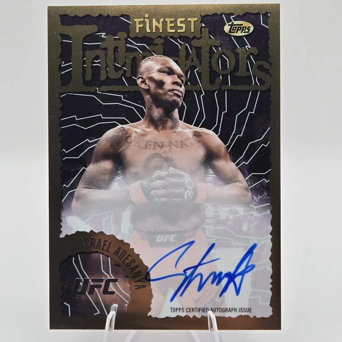 2024 Topps Finest UFC - Israel Adesanya #IA-IAA for sale | eBay