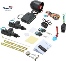 NEW Car Alarm System with 2 Door Remote Central Locking Kit Shock Sensor Immobil
