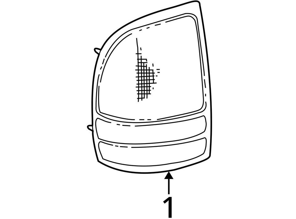 Оригинальный левый задний фонарь для Dodge Dakota 1997-2004 годов выпуска GX0XS - Изображение 3 из 3