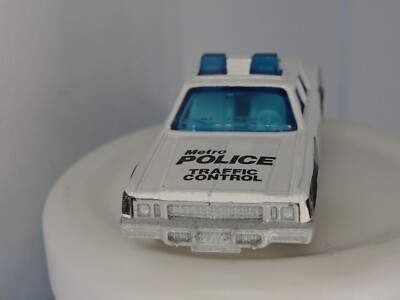 Vintage Matchbox Superfast Plymouth Gran Fury Police Car #10 White