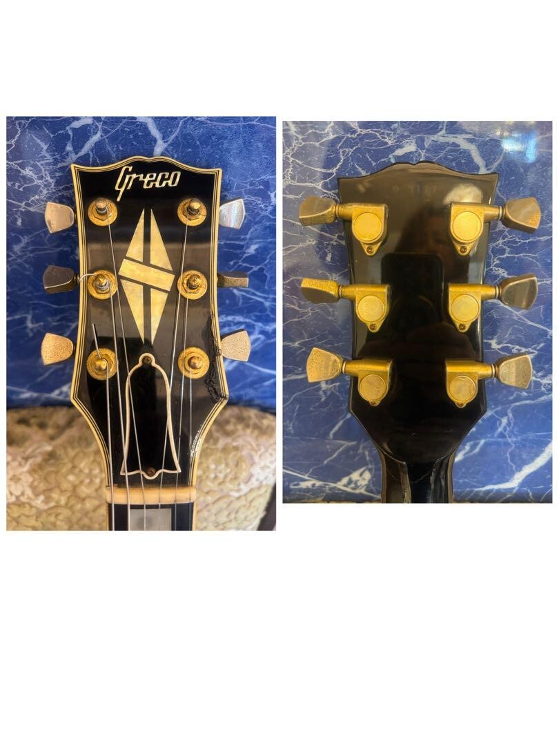 希少⭐︎グレコレスポール　ブラックビューティー　　3PU ジャパンヴィンテージ Greco Les Paul Custom 3PU Black Beauty Vintage Model From