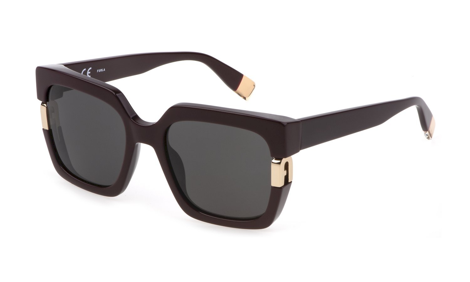 Furla Sonnenbrille SFU624 0G96 Bordeaux Smoke Damen 38390₽