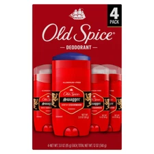 Old Spice Red Zone Collection Swagger Scent Aluminum Free Men's, 3 Oz  (4 pack)
