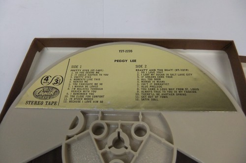 Peggy Lee Pretty Eyes George Shearing Beauty and the Beast Reel to Reel Tape - Imagen 14 de 15