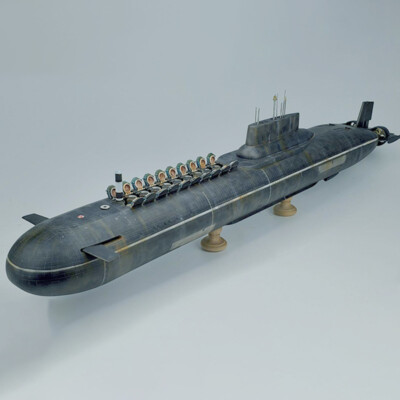 Submarine Model 1/350 Russian Navy Nuclear Submarine 83532 Simulation Submarine