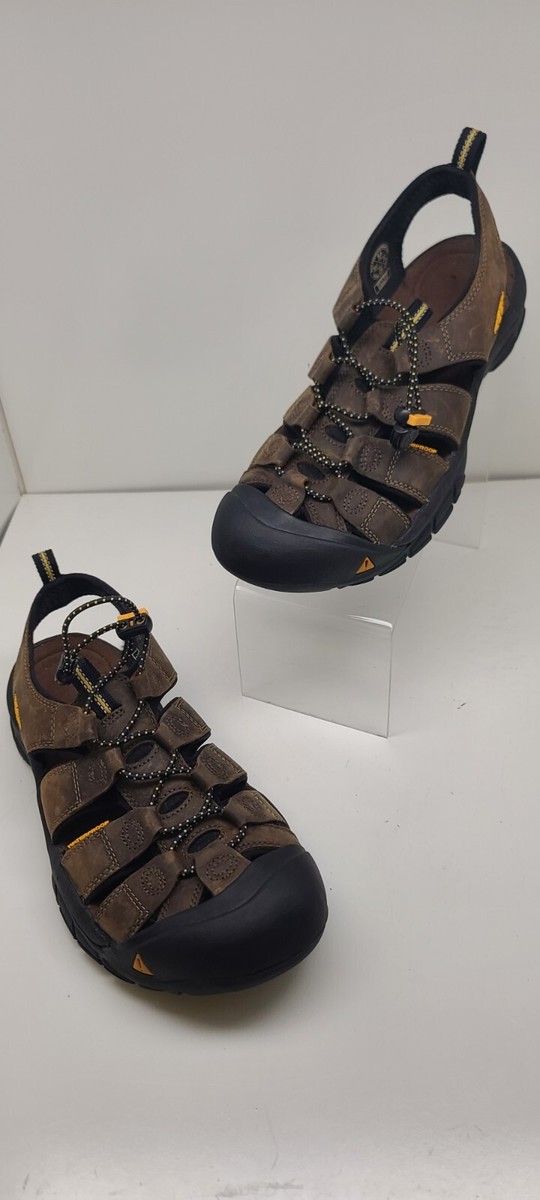 KEEN Newport Men Waterproof Hiking Sandals Brown Leather  display picture 3